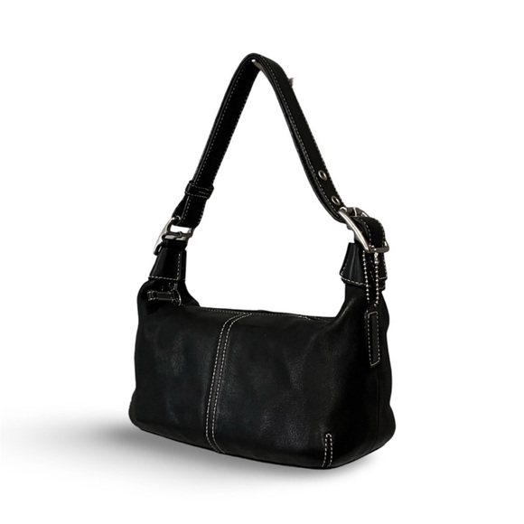 Coach Soho Black Leather Legacy Convertible Demi Hobo Shoulder Bag - Picture 4 of 9